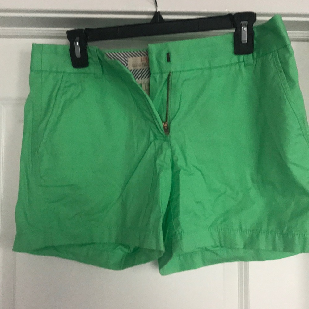 J. Crew Factory lime chino shorts